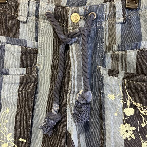 Free People We The Free Cove Crop Pull On Jeans Size Small Button Fly Beach Boho - Picture 8 of 16